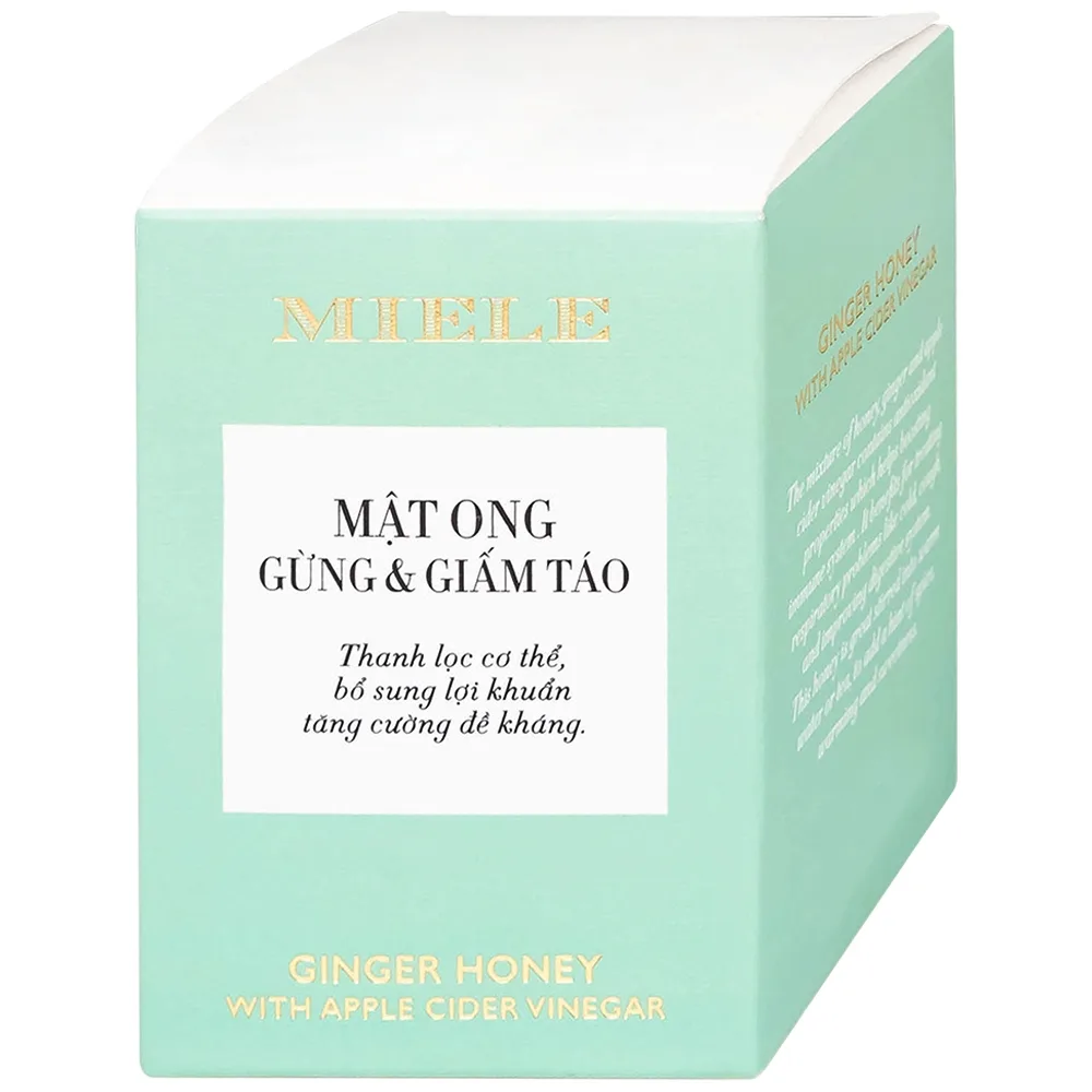 Hình ảnh Mật ong gừng và giấm táo Miele 250g hỗ trợ thanh lọc cơ thể, bổ sung lợi khuẩn