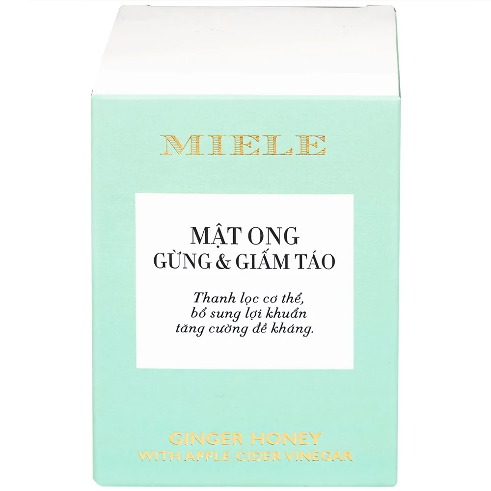 Hình ảnh Mật ong gừng và giấm táo Miele 250g hỗ trợ thanh lọc cơ thể, bổ sung lợi khuẩn