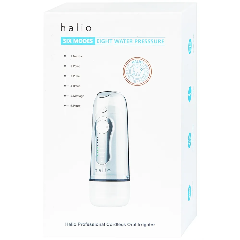 Hình ảnh Máy tăm nước cầm tay Halio Professional Cordless Oral Irrigator loại bỏ đến 99,99% vụn thức ăn bám dính