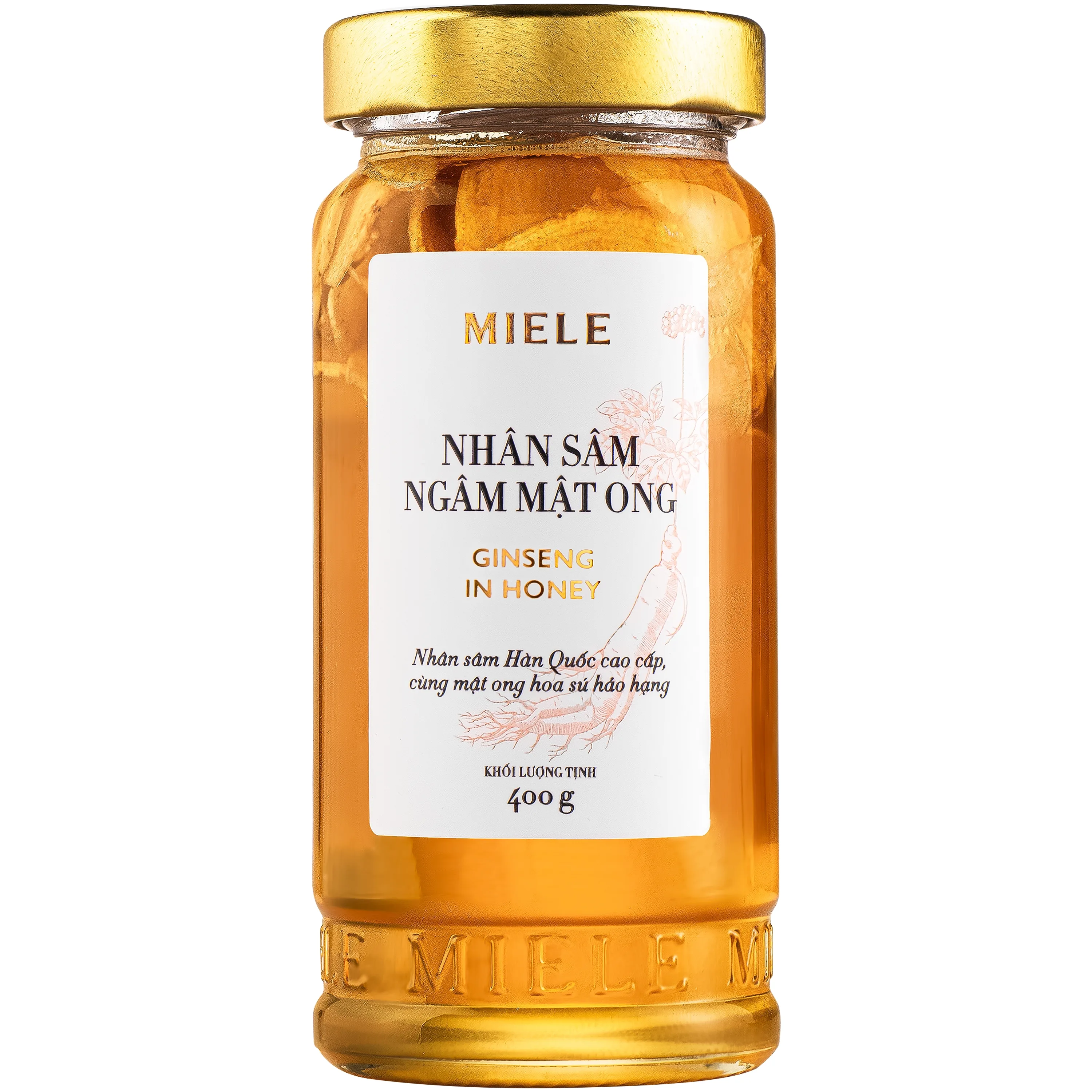 Hình ảnh Nhân sâm ngâm mật ong Miele (400g)