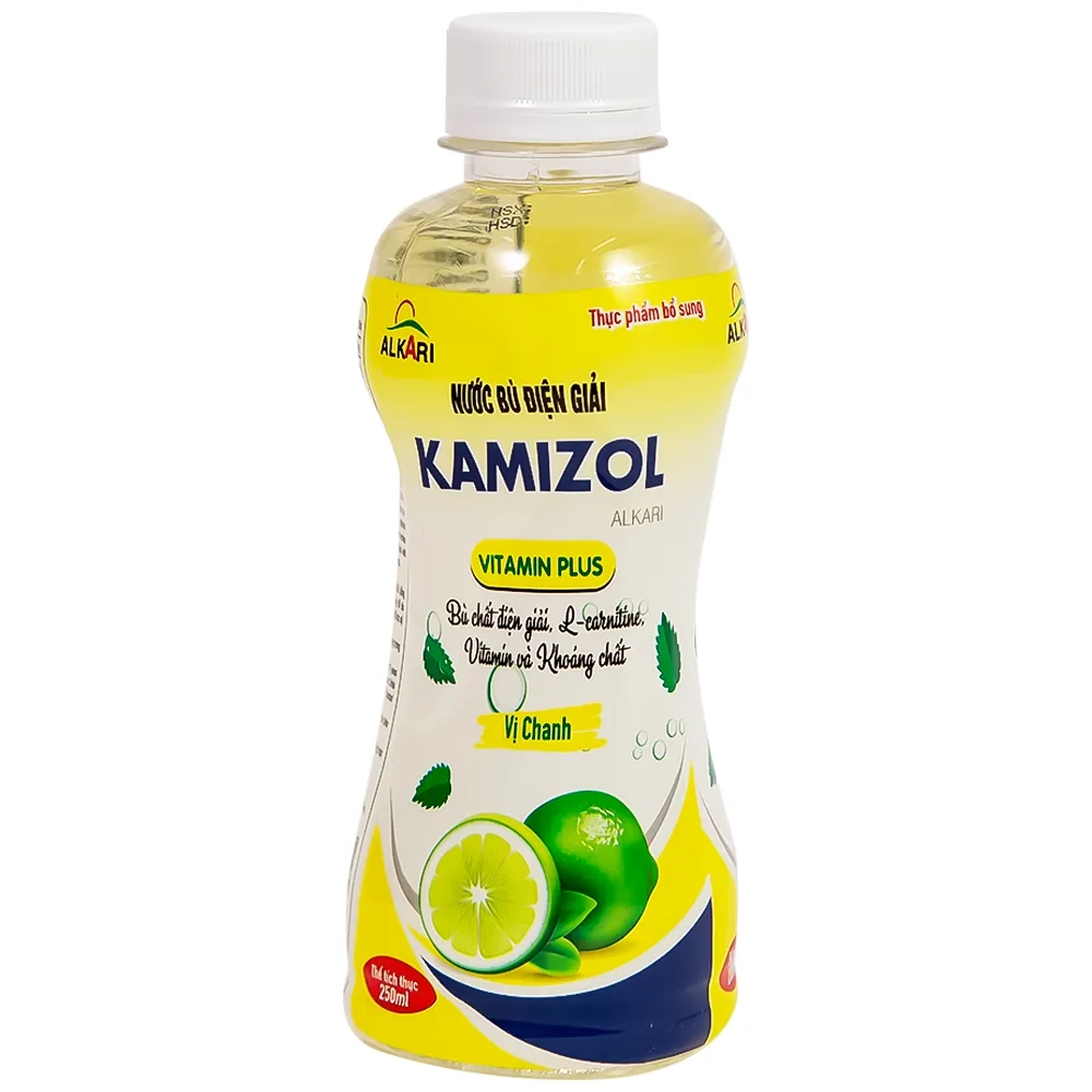 Hình ảnh Nước bù điện giải Kamizol vị chanh hỗ trợ giải nhiệt, tăng cường đề kháng (250ml)