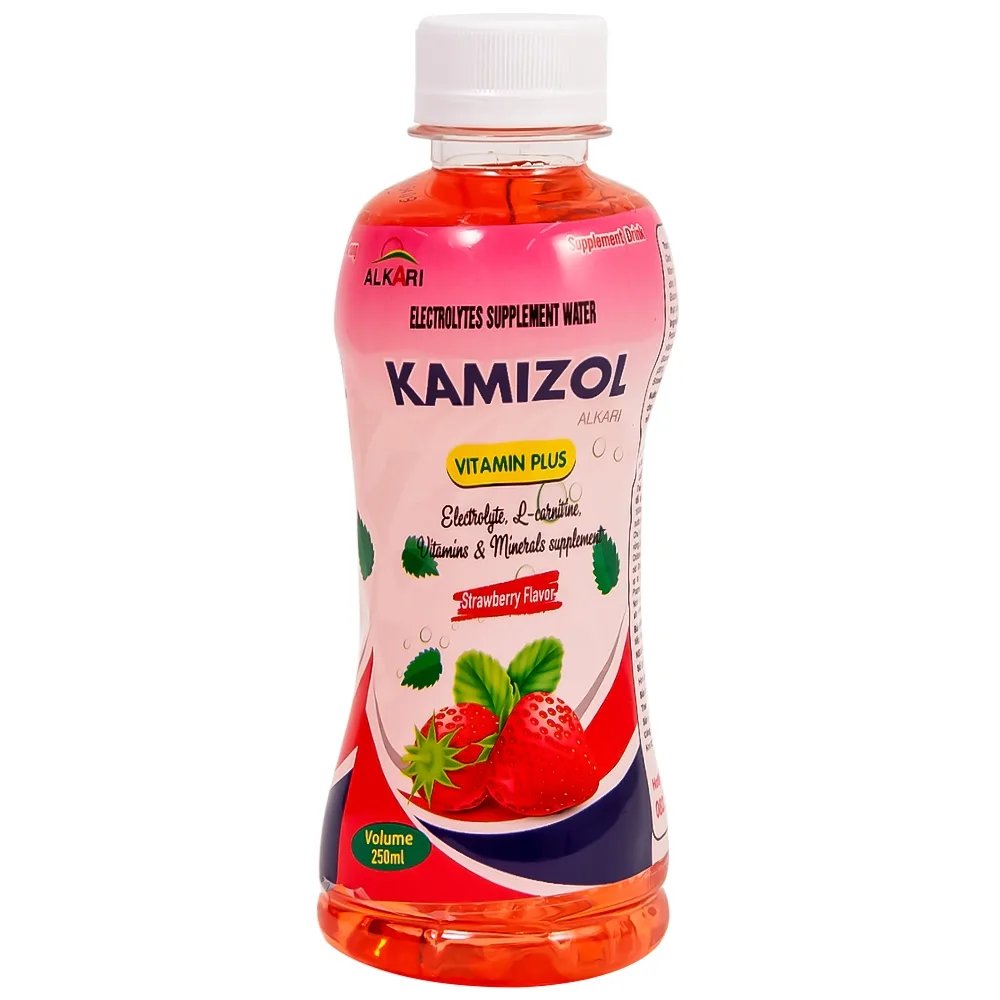 Hình ảnh Nước bù điện giải Kamizol vị dâu hỗ trợ giải nhiệt, tăng cường đề kháng (250ml)