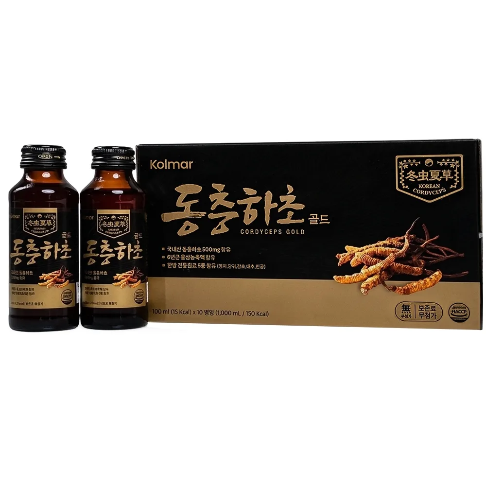 Hình ảnh Nước Đông Trùng Hạ Thảo Gold Kolmar 10 chai x 100ml