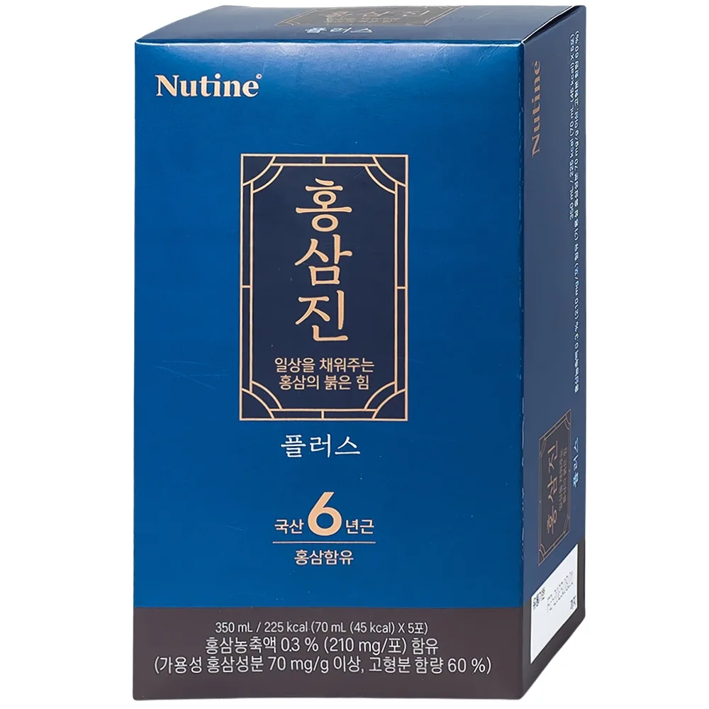Hình ảnh Nước Hồng Sâm Hongsamjin Plus hỗ trợ tăng cường sức khỏe và sức đề kháng (15 gói x 70ml)