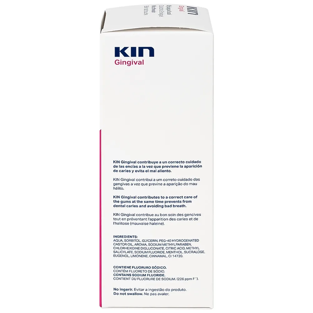 Hình ảnh Dung dịch súc miệng Kin Gingival 250ml hỗ trợ chăm sóc nướu, ngăn ngừa các mảng bám trên răng