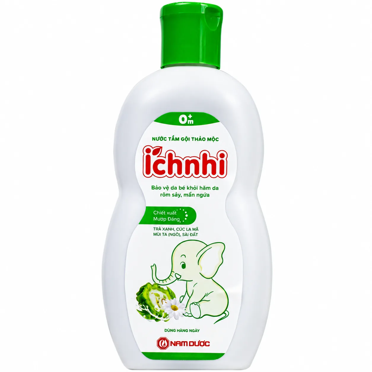 Hình ảnh Nước tắm gội thảo mộc Ích Nhi giúp làm sạch da, hỗ trợ giảm rôm sảy (230ml)