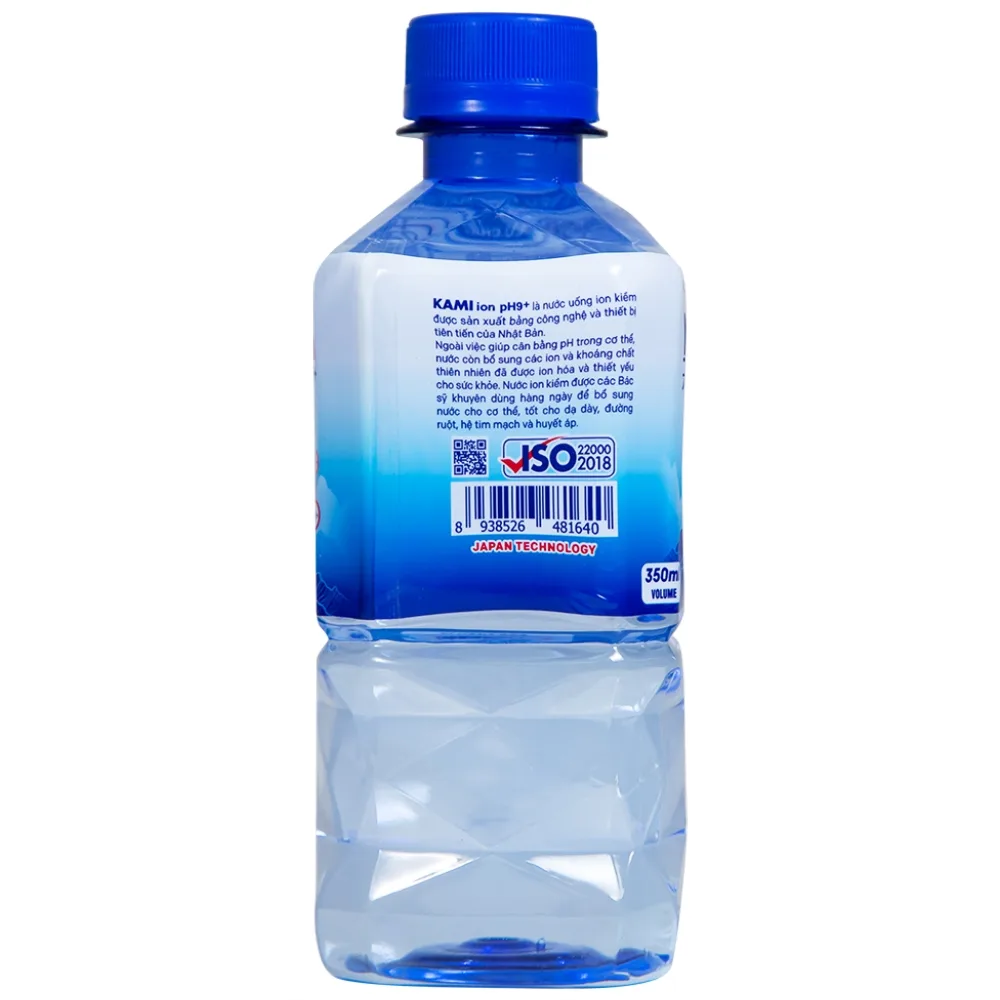 Hình ảnh Nước uống ion kiềm Kami-Ion PH9 Plus bổ sung các ion và khoáng chất (350ml)