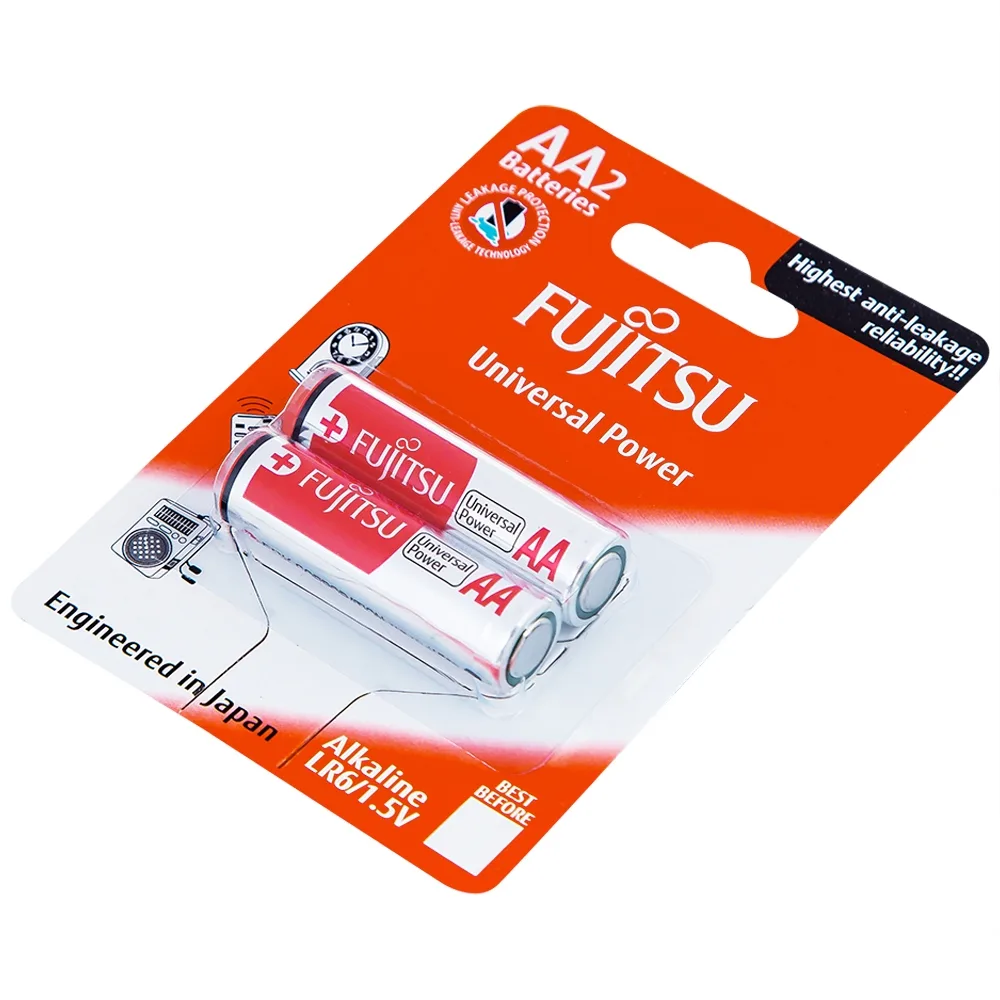 Hình ảnh Pin Fujitsu Alkaline LR6 (2B) FU-W-FI - AA (Vỉ 2 cục)