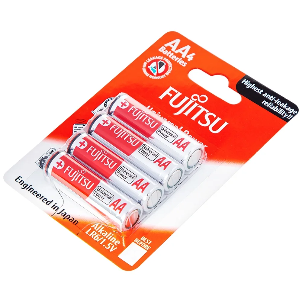 Hình ảnh Pin Fujitsu Alkaline LR6 (4B) FU-W-FI - AA (Vỉ 4 cục)