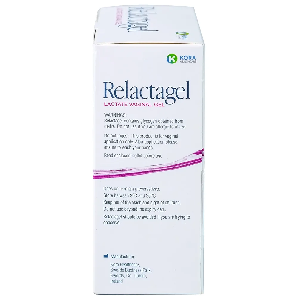 Hình ảnh Gel phụ khoa Relactagel Lactate Vaginal (7 tuýp x 5ml) hỗ trợ điều trị viêm phụ khoa, phòng ngừa tái phát viêm âm đạo