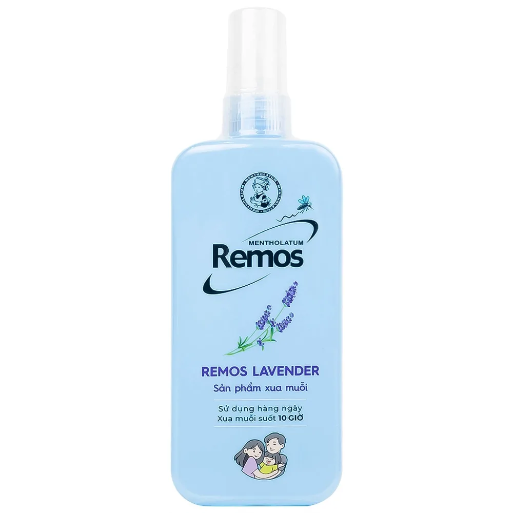 Hình ảnh Xịt chống muỗi Remos hương Lavender xua muỗi suốt 10 giờ (150ml)