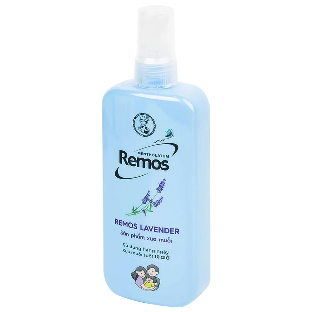 Hình ảnh Xịt chống muỗi Remos hương Lavender xua muỗi suốt 10 giờ (150ml)