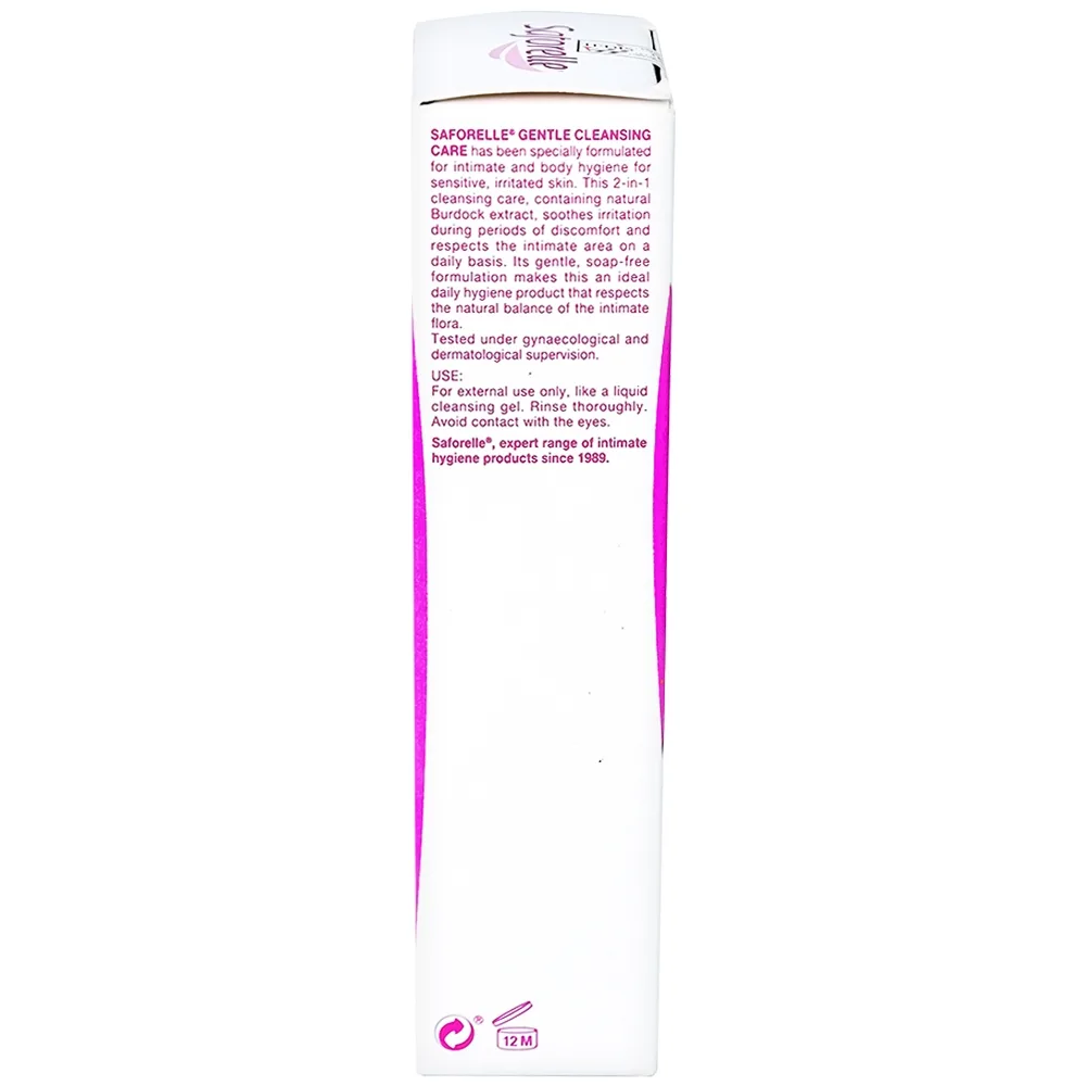 Hình ảnh Gel rửa dịu nhẹ Saforelle Soin Lavant Doux vệ sinh cơ quan sinh dục ngoài và cơ thể cho da nhạy cảm (100ml)