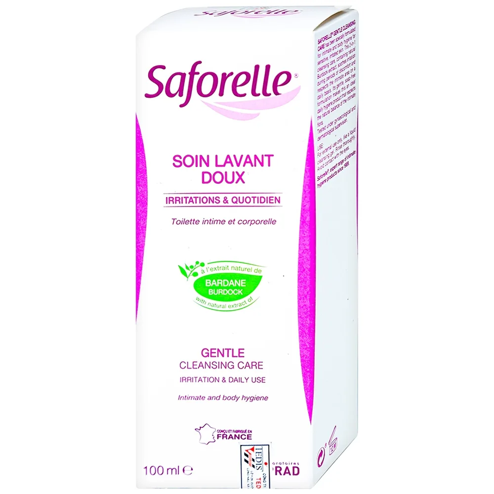 Hình ảnh Gel rửa dịu nhẹ Saforelle Soin Lavant Doux vệ sinh cơ quan sinh dục ngoài và cơ thể cho da nhạy cảm (100ml)