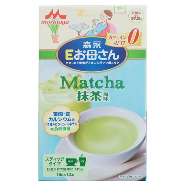 Hình ảnh Sữa bầu Morinaga vị trà xanh cung cấp vitamin và khoáng chất cho thời kỳ mang thai và cho con bú (12 gói x 18g)