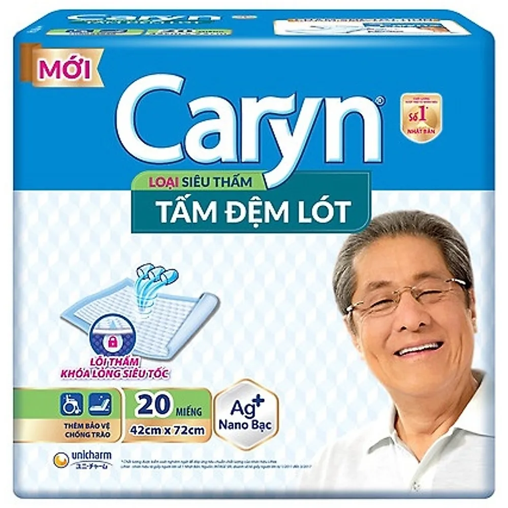 Hình ảnh Tấm đệm lót người lớn Caryn siêu thấm size L10 - 42 x 72cm (20 miếng)