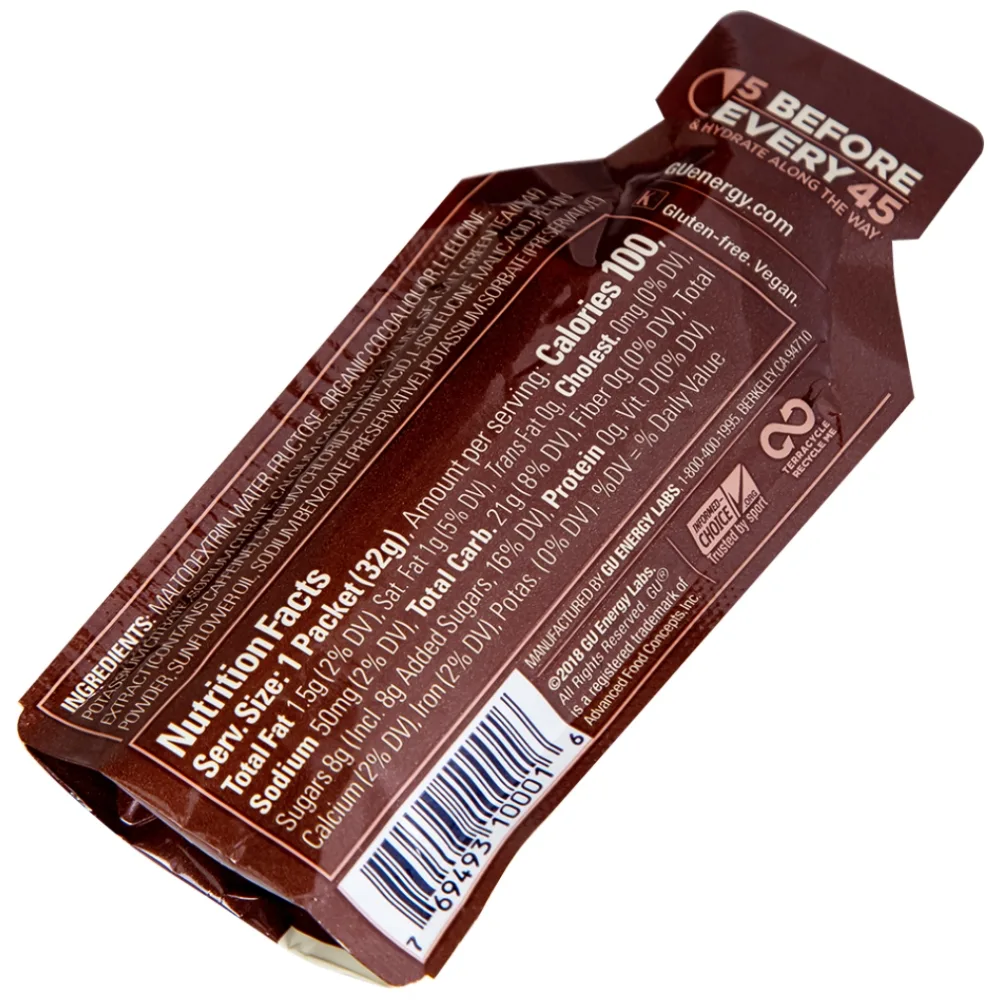 Hình ảnh Thực phẩm bổ sung GU Energy Gel Chocolate Outrage cung cấp dinh dưỡng và năng lượng (32g) 