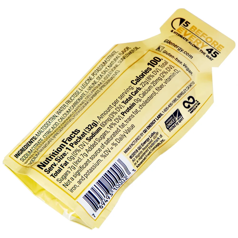 Hình ảnh Thực phẩm bổ sung GU Energy Gel Vanilla Bean cung cấp dinh dưỡng và năng lượng cho cơ thể (32g)
