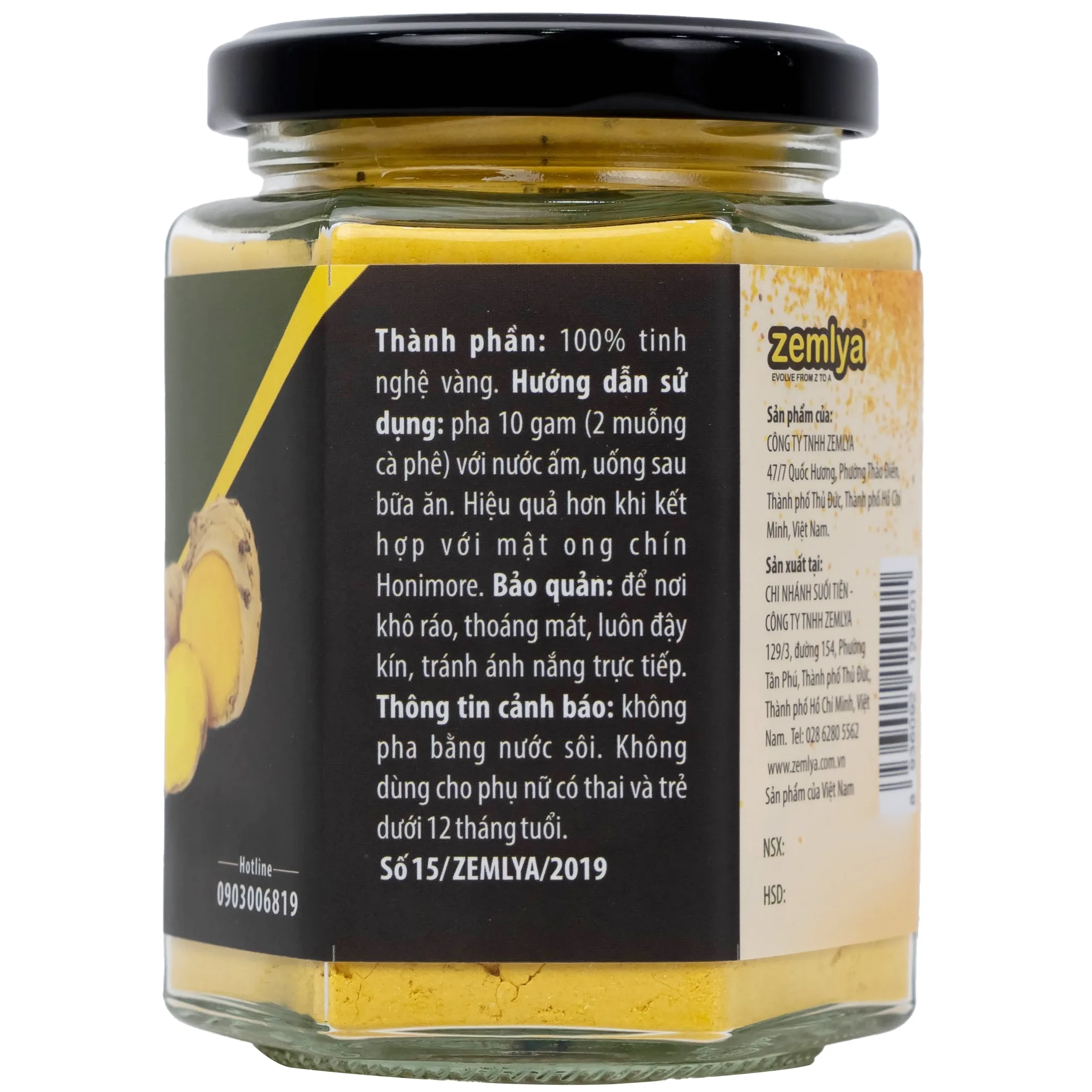 Hình ảnh Tinh Nghệ Vàng Honimore (130g)