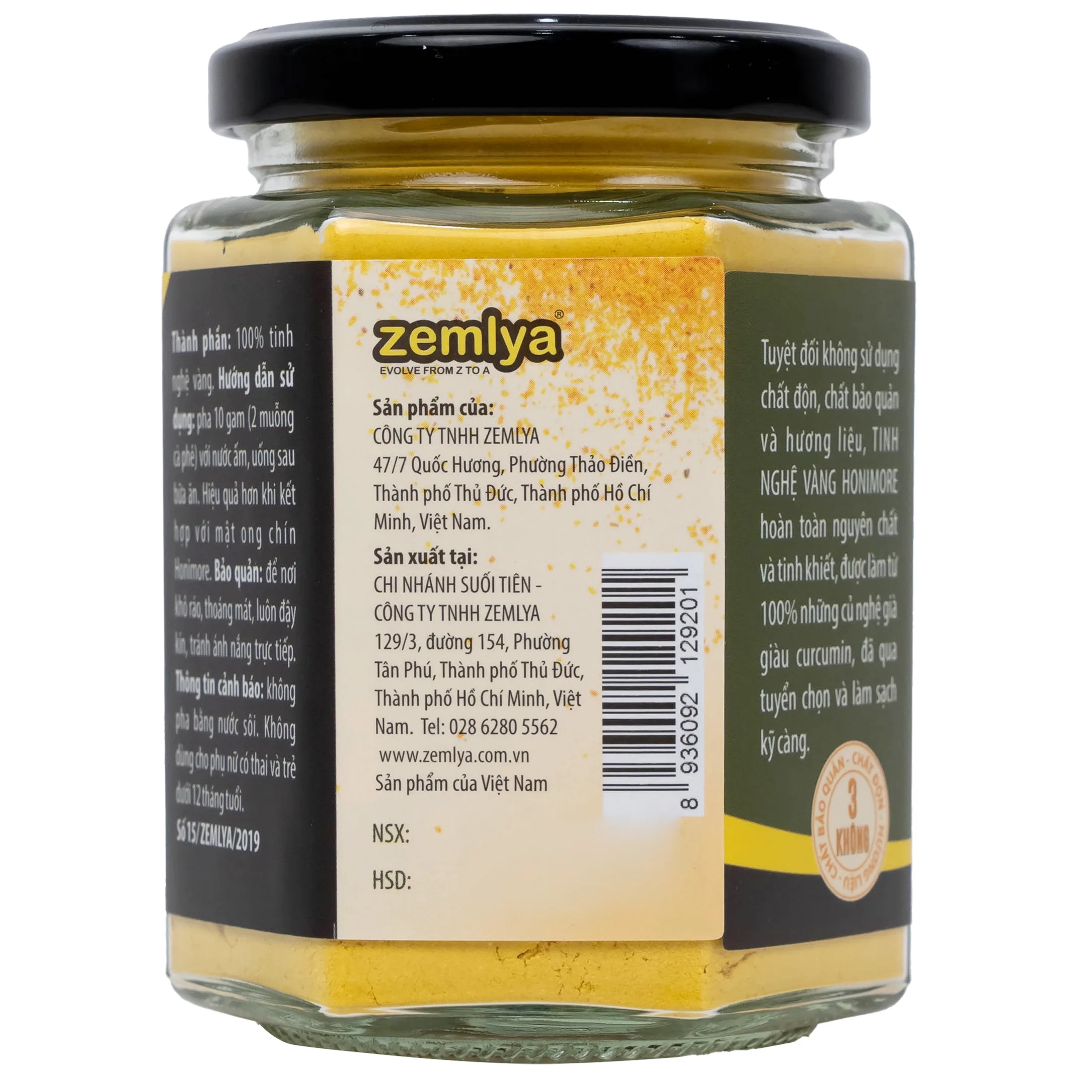 Hình ảnh Tinh Nghệ Vàng Honimore (130g)