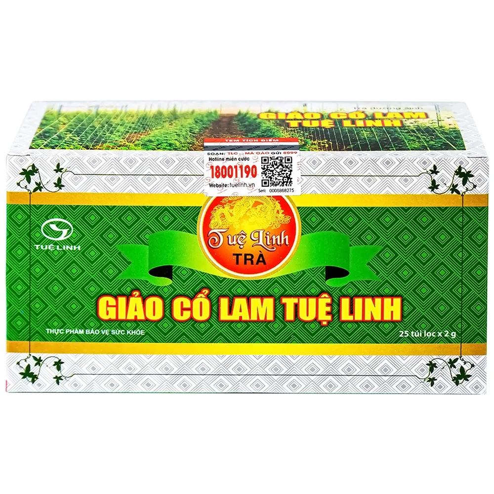 Hình ảnh Trà túi lọc Giảo Cổ Lam Tuệ Linh (2g x 25 túi)