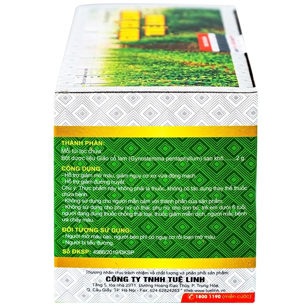 Hình ảnh Trà túi lọc Giảo Cổ Lam Tuệ Linh (2g x 25 túi)