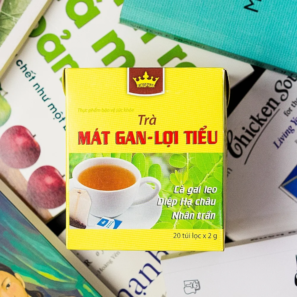 Hình ảnh Trà Mát Gan Lợi Tiểu Kingphar tăng cường chức năng gan (20 túi x 2g)