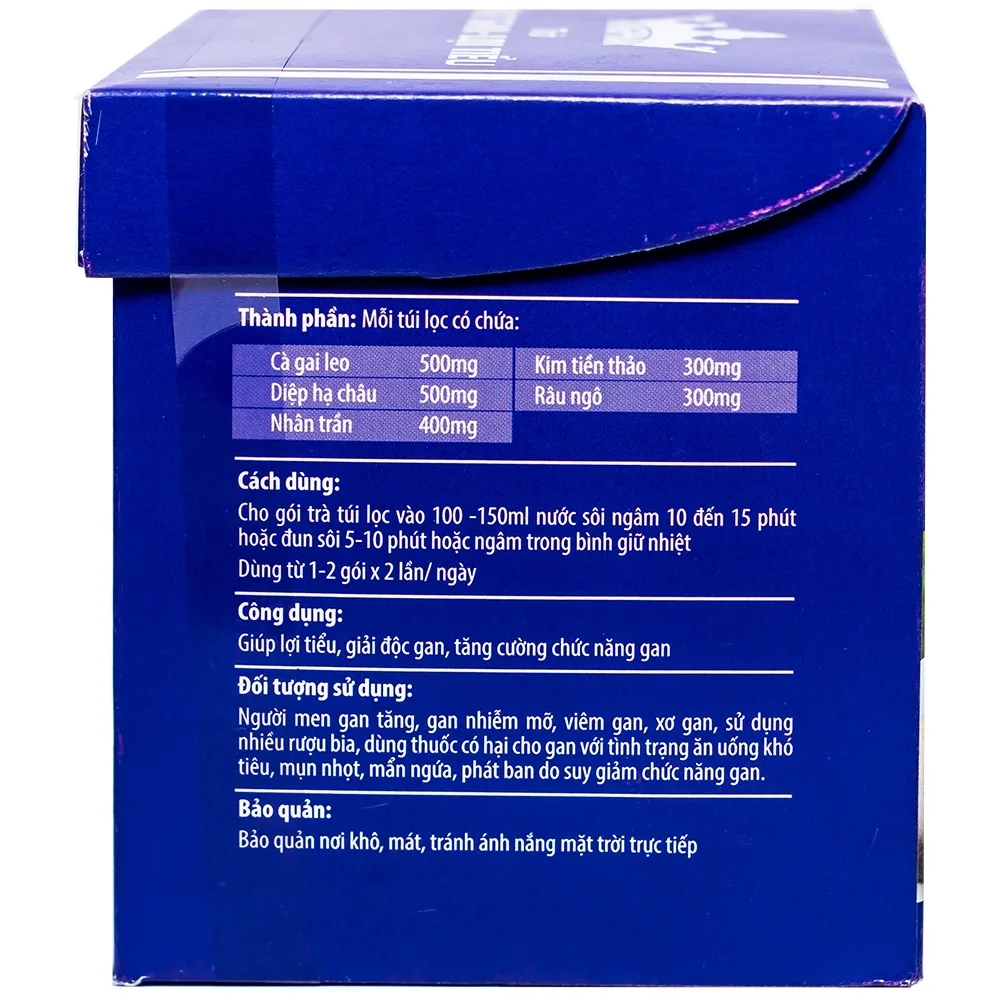 Hình ảnh Trà Mát Gan Lợi Tiểu Kingphar tăng cường chức năng gan (20 túi x 2g)