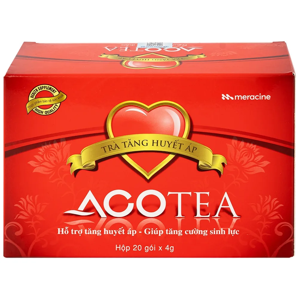 Hình ảnh Trà tăng huyết áp Acotea 4g Meracine hỗ trợ điều trị huyết áp thấp, tăng cường sinh lực (20 gói)