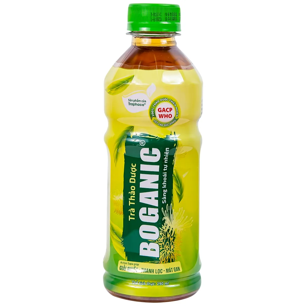 Hình ảnh Trà thảo dược Boganic Traphaco hỗ trợ giải nhiệt, thanh lọc, mát gan (290ml)