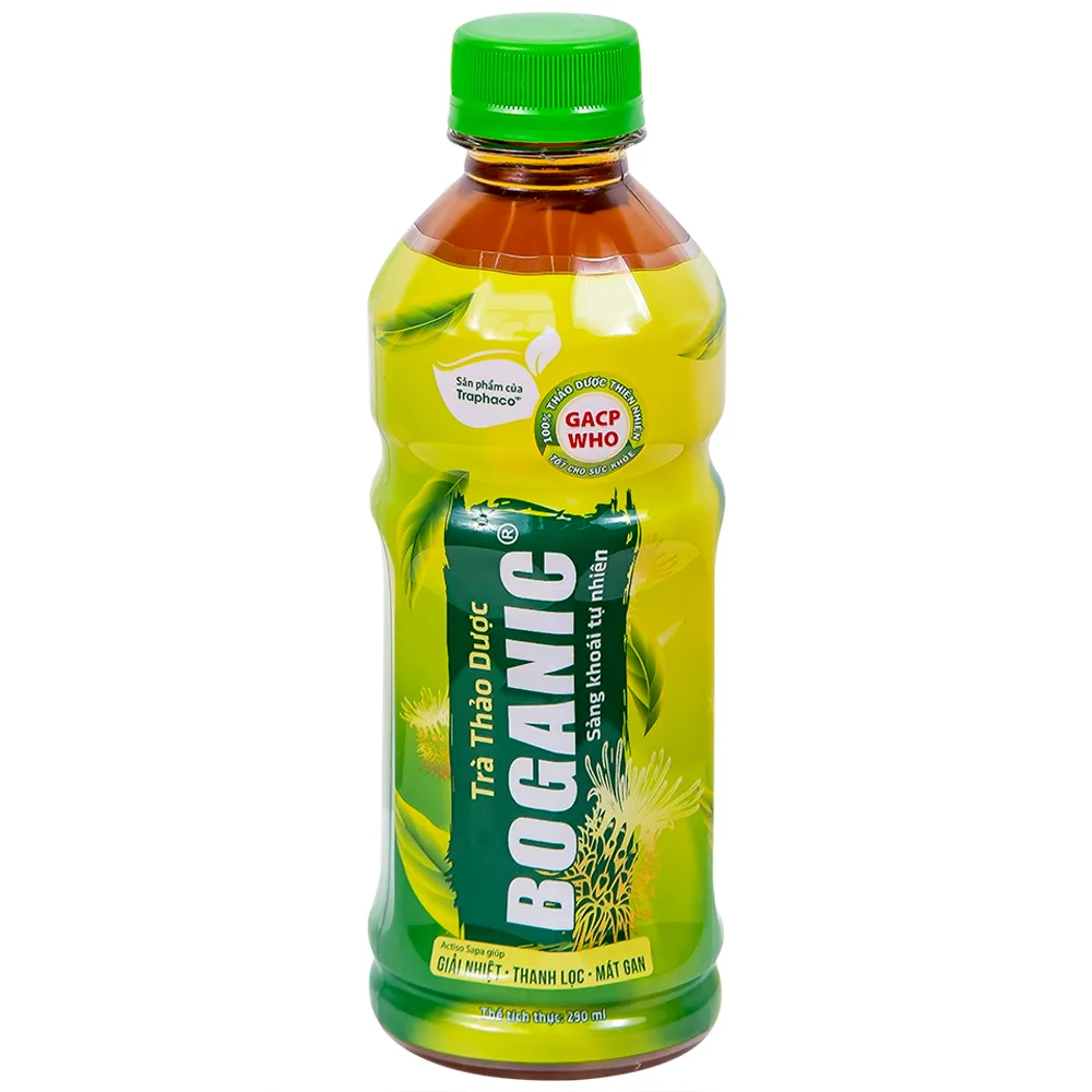 Hình ảnh Trà thảo dược Boganic Traphaco hỗ trợ giải nhiệt, thanh lọc, mát gan (290ml)