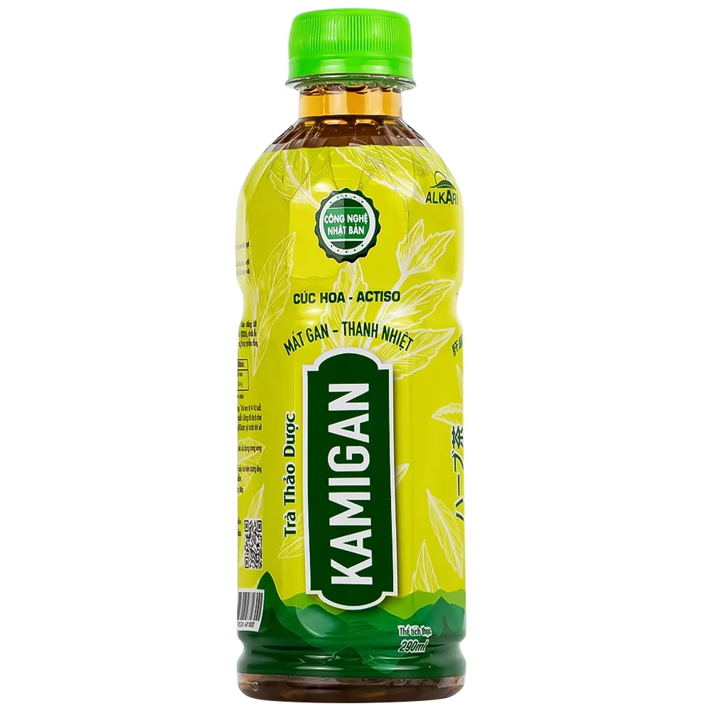 Hình ảnh Trà thảo dược Kamigan 290ml thanh nhiệt, lợi tiểu, mát gan 