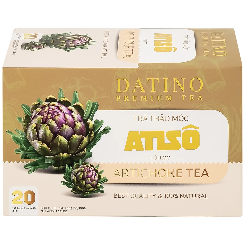 Hình ảnh Trà thảo mộc Atiso Datino Premium Tea hỗ trợ giải độc gan, tăng cường chức năng gan (20 túi x 2g)