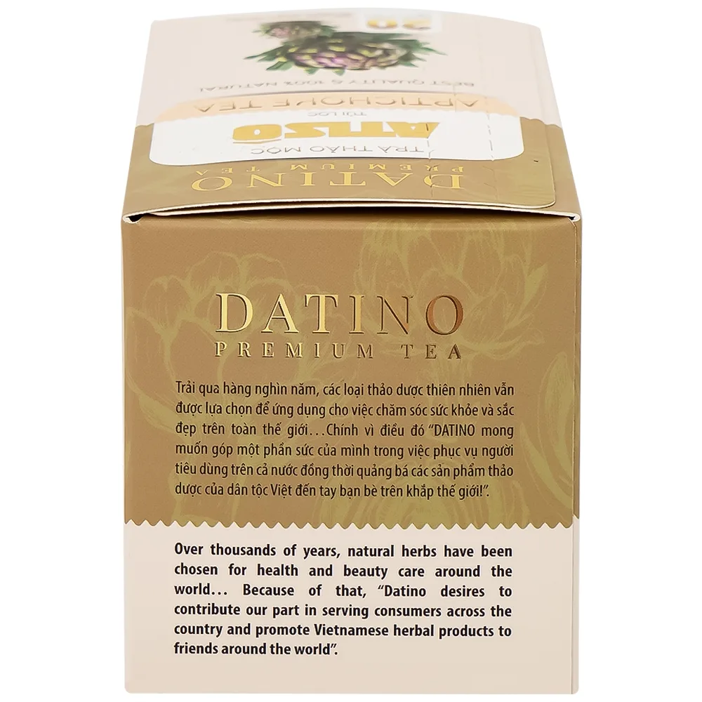 Hình ảnh Trà thảo mộc Atiso Datino Premium Tea hỗ trợ giải độc gan, tăng cường chức năng gan (20 túi x 2g)