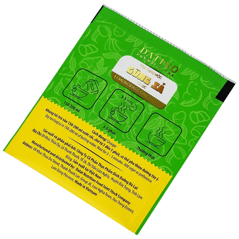 Hình ảnh Trà thảo mộc gừng sả Datino Premium Tea hỗ trợ giảm nghẹt mũi, sổ mũi, buồn nôn (20 túi x 2g)