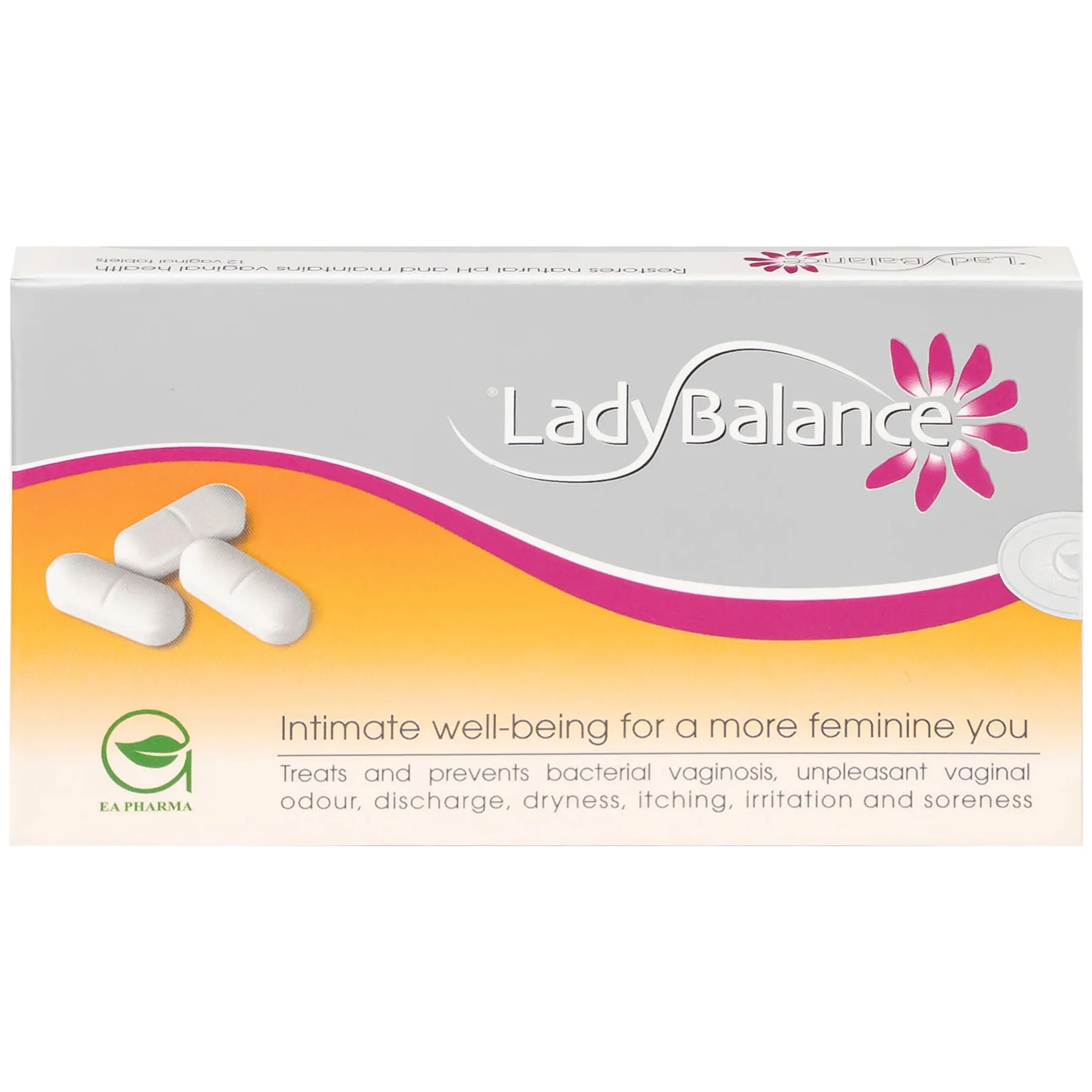 Hình ảnh Viên đặt phụ khoa Ladybalance (1 vỉ x 12 viên) giảm khí hư, mùi hôi, khô ngứa, rát do viêm nhiễm âm đạo