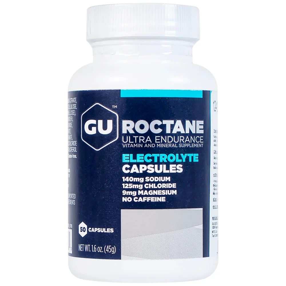 Hình ảnh Viên muối điện giải GU Roctane Electrolyte Capsules bổ sung năng lượng và chất điện giải (50 viên)