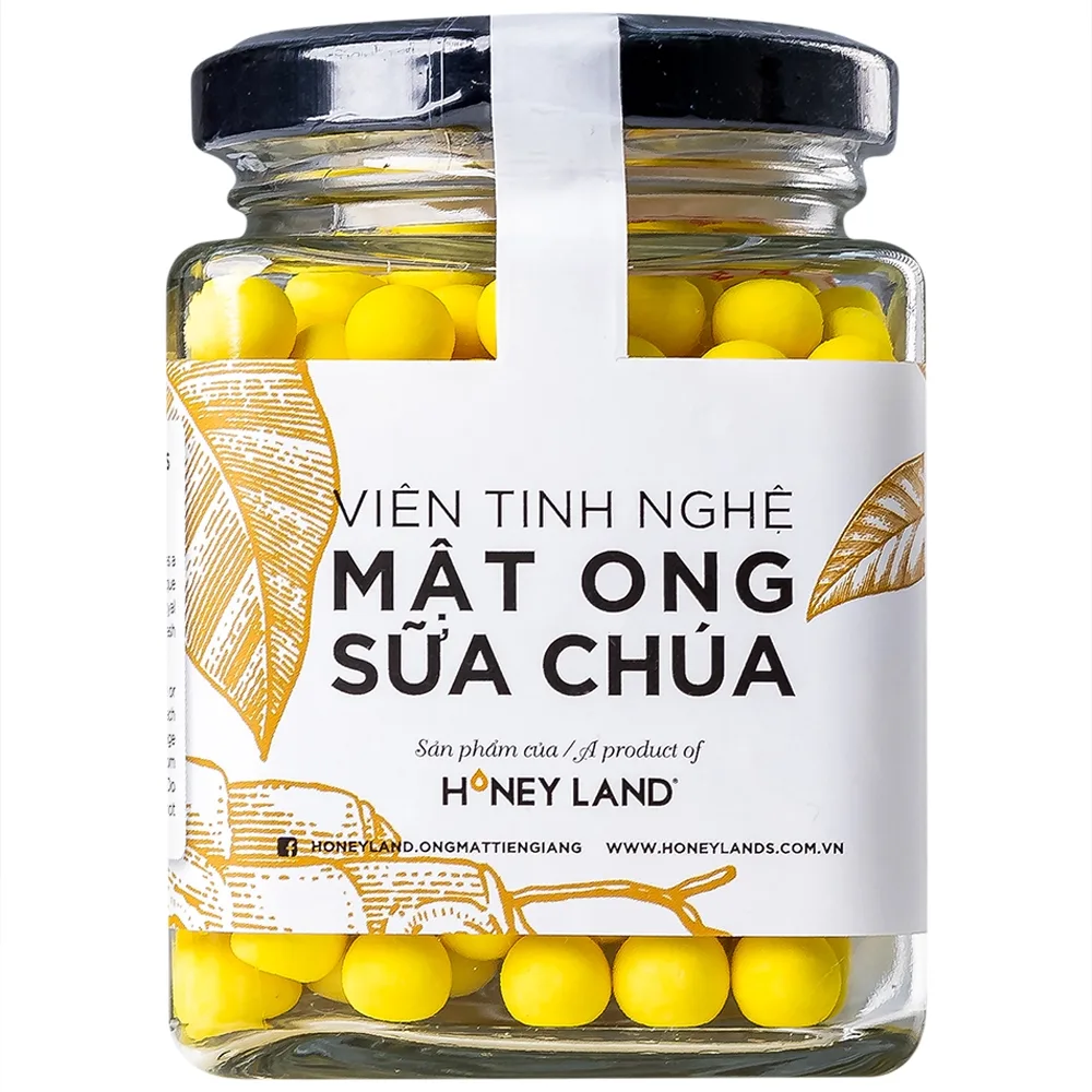 Hình ảnh Viên Tinh Nghệ Mật Ong Sữa Chúa Honeyland tăng cường đề kháng, sức khỏe (120g)