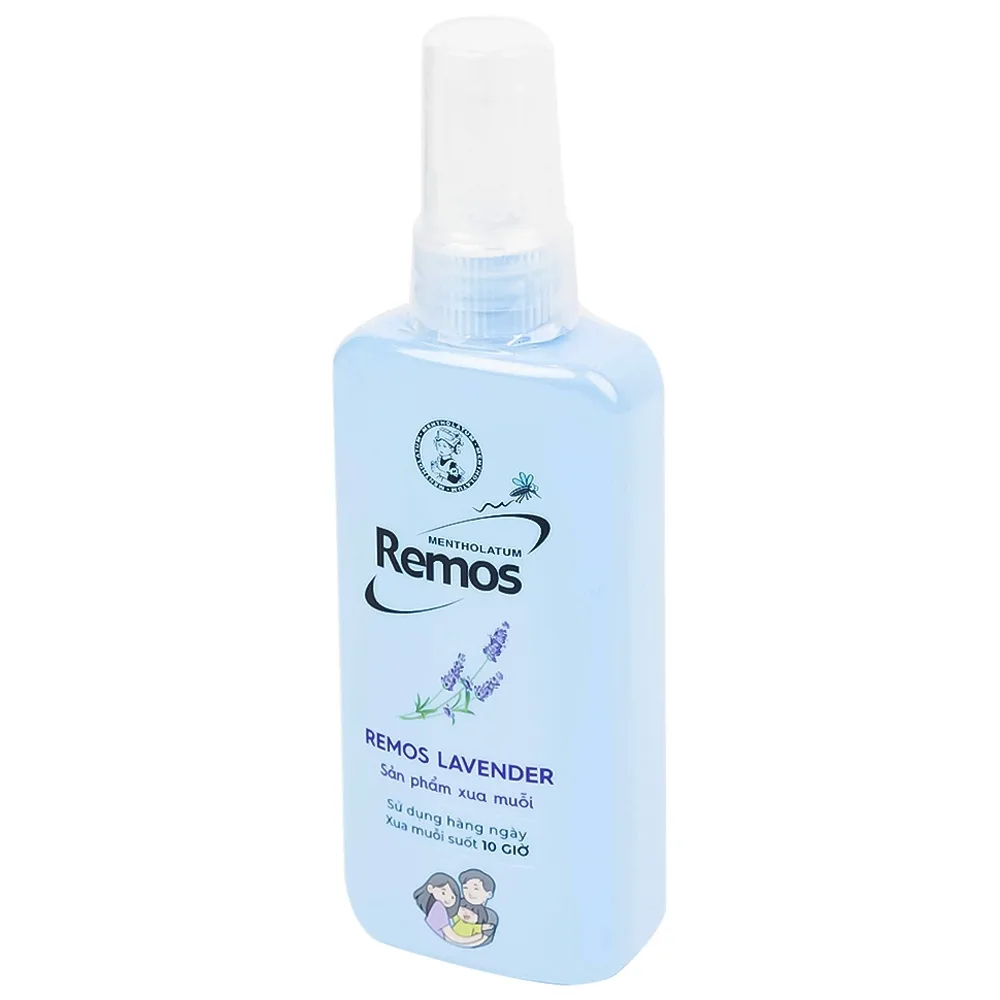 Hình ảnh Xịt chống muỗi Remos hương Lavender xua muỗi suốt 10 giờ (70ml)