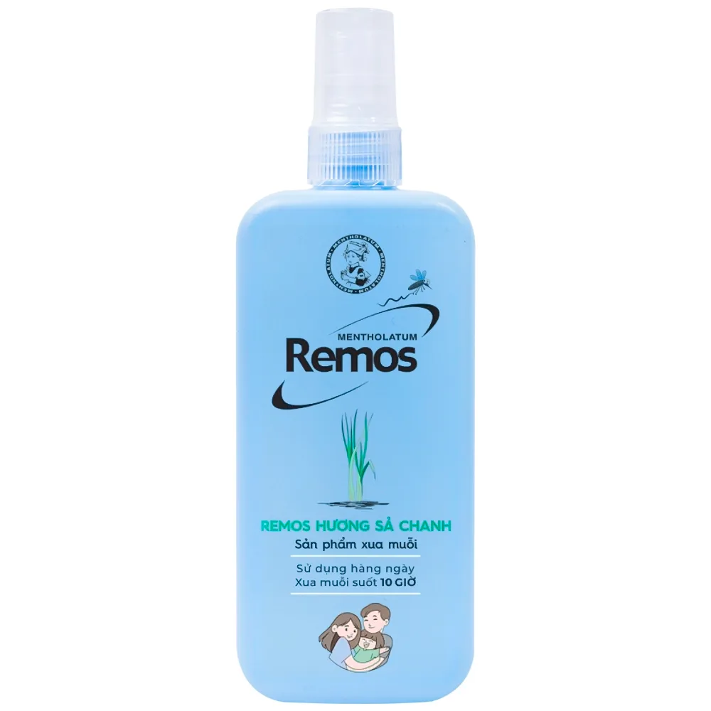 Hình ảnh Xịt chống muỗi Remos hương sả chanh xua muỗi suốt 10 giờ (150ml)