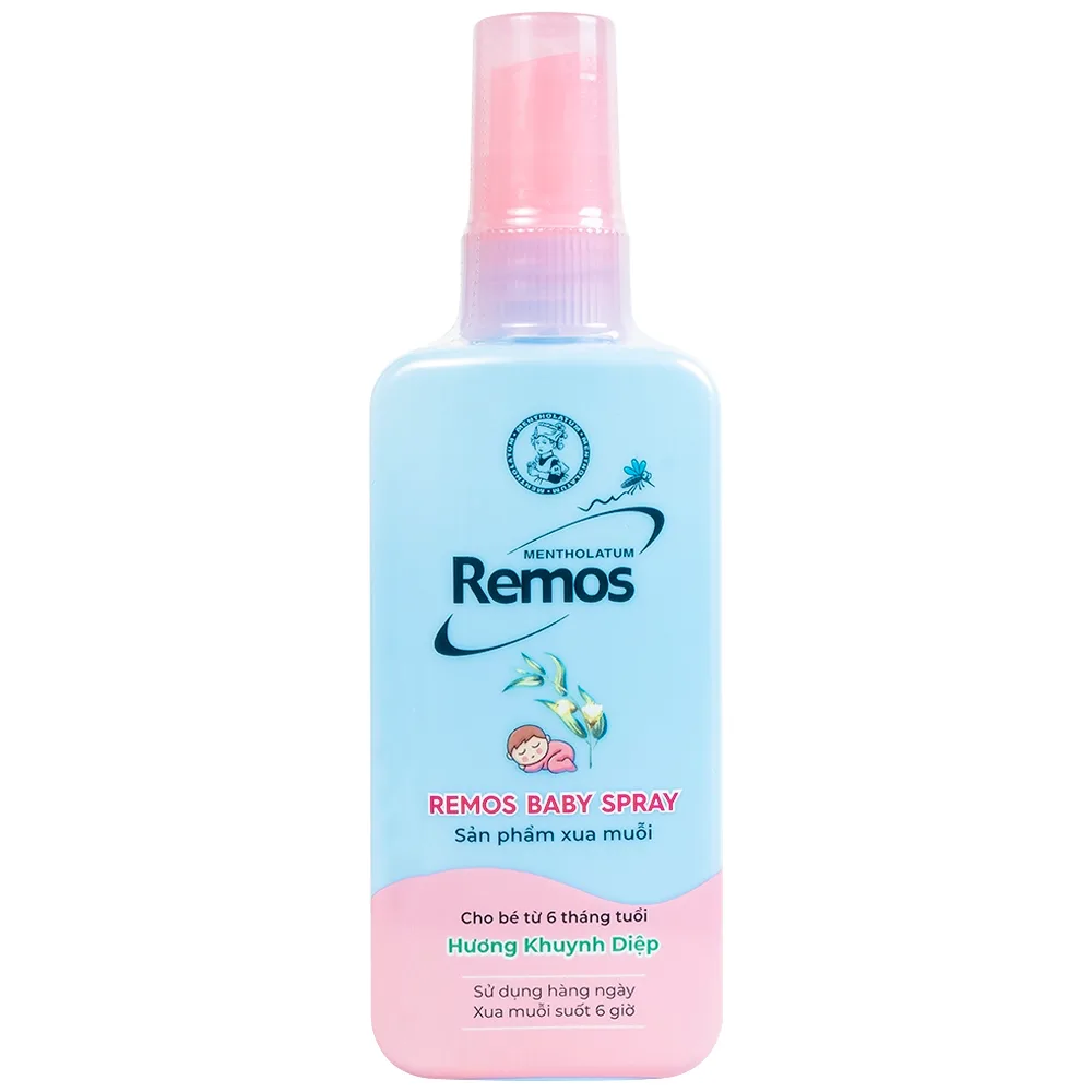 Hình ảnh Xịt xua muỗi Remos hương Khuynh Diệp xua muỗi suốt 6 giờ cho bé từ 6 tháng tuổi (70ml)