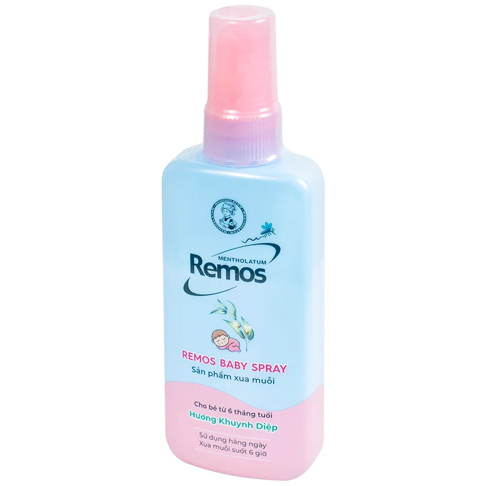 Hình ảnh Xịt xua muỗi Remos hương Khuynh Diệp xua muỗi suốt 6 giờ cho bé từ 6 tháng tuổi (70ml)