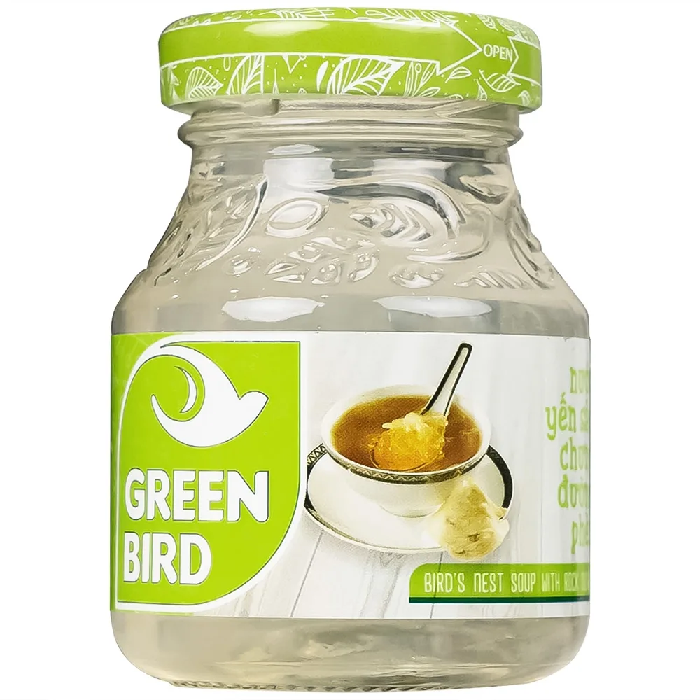 Hình ảnh Nước Yến Sào chưng đường phèn Green Bird bồi bổ cơ thể, ngăn ngừa lão hóa (4 hũ x 72g)