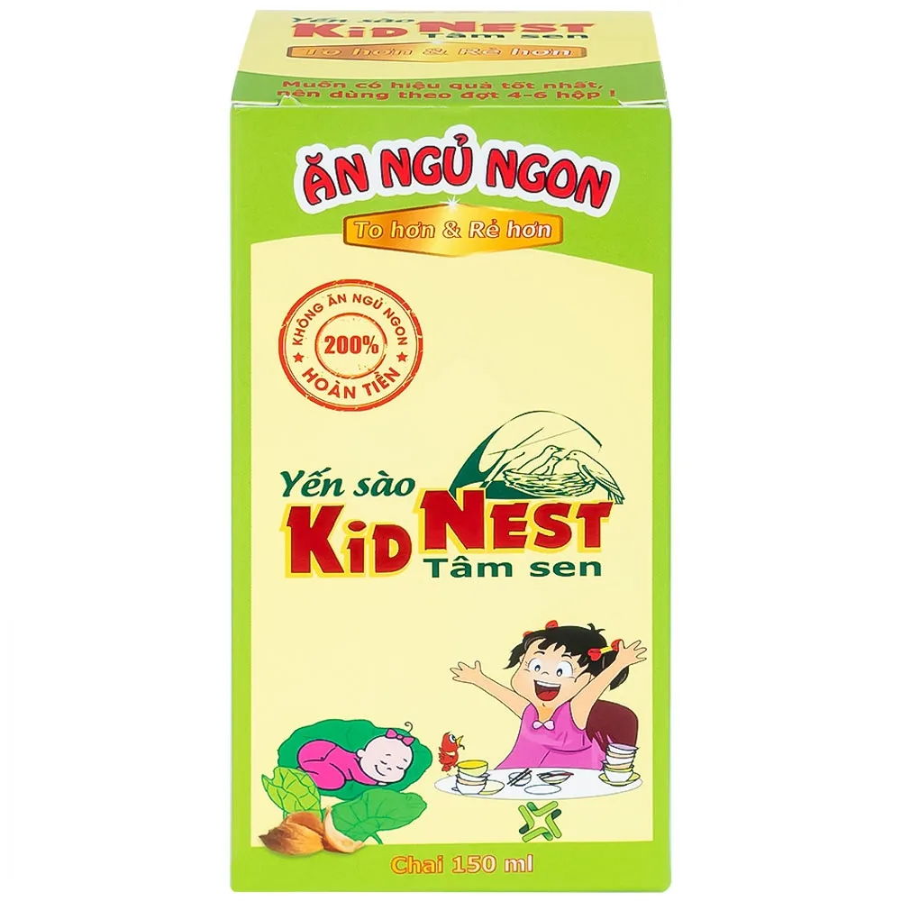 Hình ảnh Yến sào Kid Nest Tâm Sen Good Health bổi bổ sức khỏe, tăng thể trạng cho trẻ (150ml) 