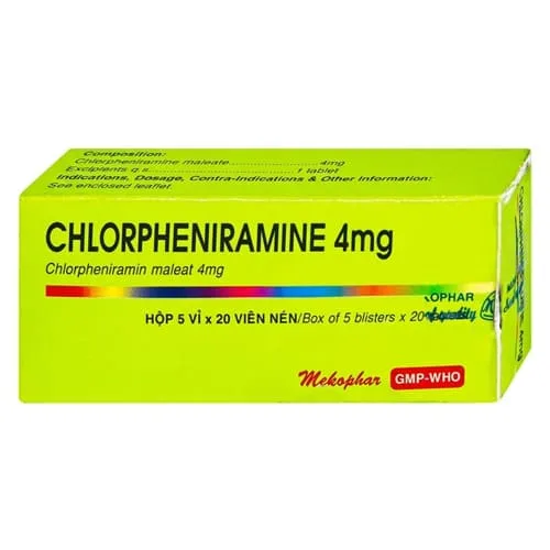Hình ảnh Chlorpheniramine 4mg