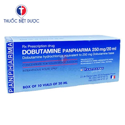 Hình ảnh Dobutamine Panpharma 250mg/20ml