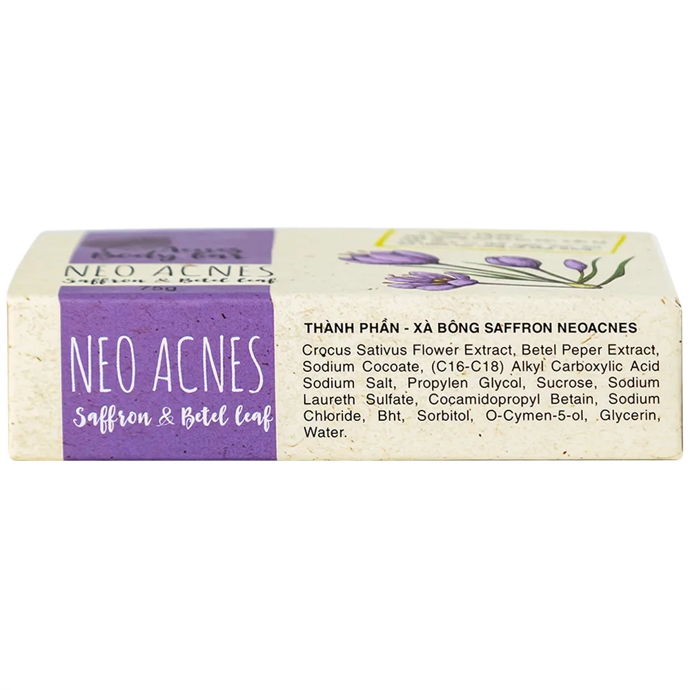 Hình ảnh Xà phòng Acnes Body Bar Saffron And Betel Leaf làm sạch da, ngừa mụn, mờ thâm (75g)