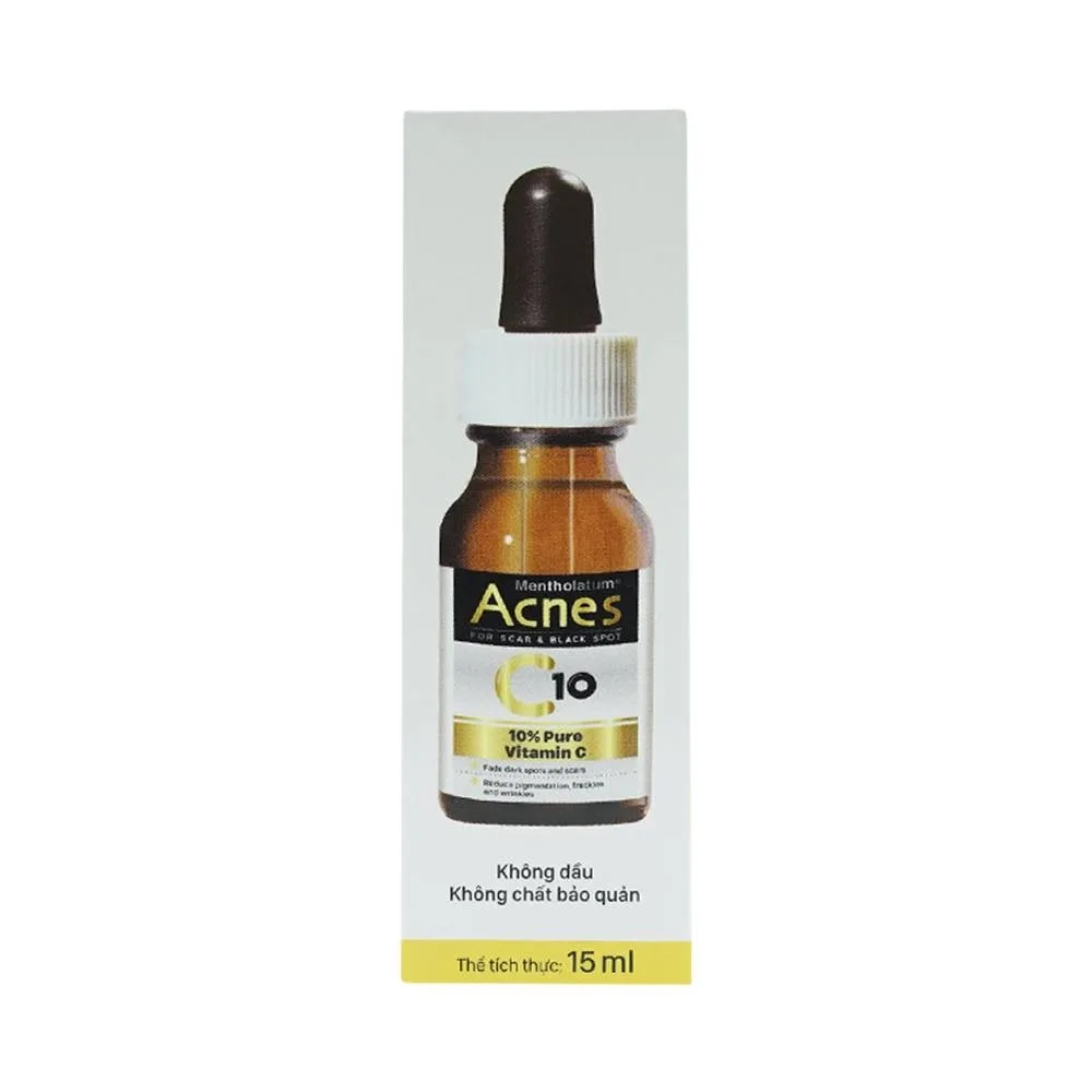 Hình ảnh Dung dịch Acnes C10 Rohto mờ sẹo, thâm, hỗ trợ giảm nám, tàn nhang (15ml)
