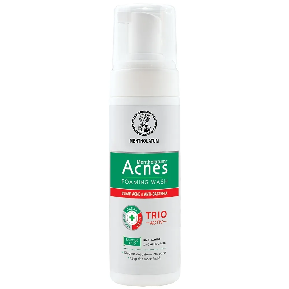 Hình ảnh Dung dịch tạo bọt ngăn ngừa mụn Acnes Foaming Wash Rohto sạch khuẩn (150ml)