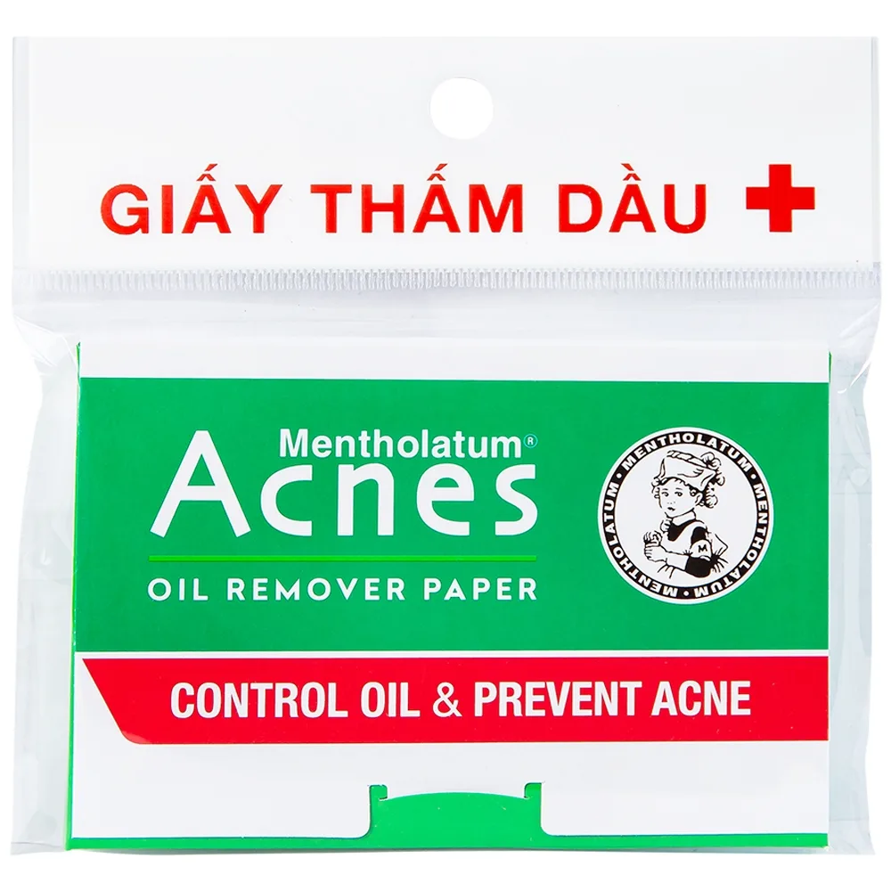 Hình ảnh Giấy thấm dầu Acnes Oil Remover Paper giúp kiểm soát nhờn, ngăn ngừa mụn (100 tờ)